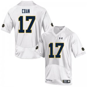 Notre Dame Fighting Irish Men's Jack Coan #17 White Under Armour Authentic Stitched College NCAA Football Jersey ICP1599HO